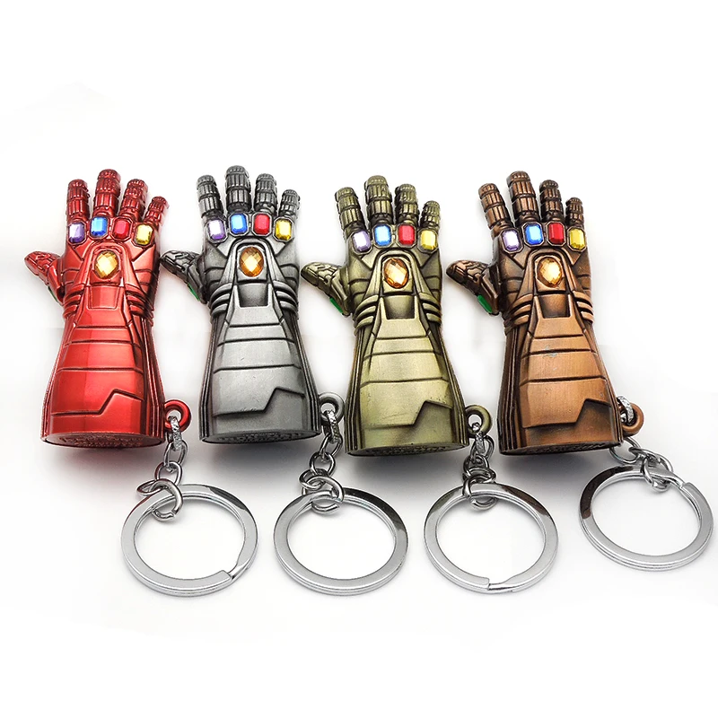 Marvel Мстители 4 Железный человек Бесконечность война брелок перчатка Таноса