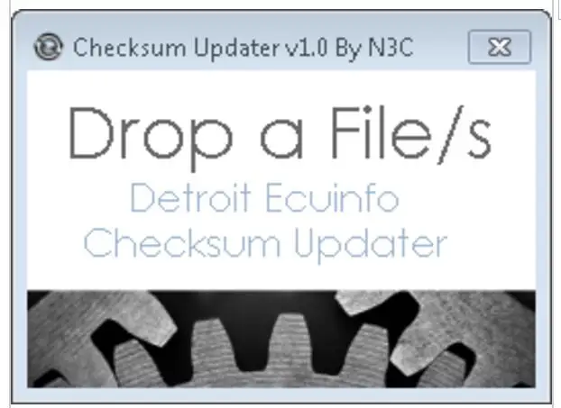 Детройт ЭБУ дизельного двигателя информация Checksum Updater v1.0|update| |
