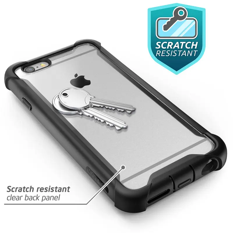 For iPhone 6 Plus/6s Plus Case 5.5 inch i-Blason Ares Series Full-Body Rugged Clear Bumper with Built-in Screen Protector |