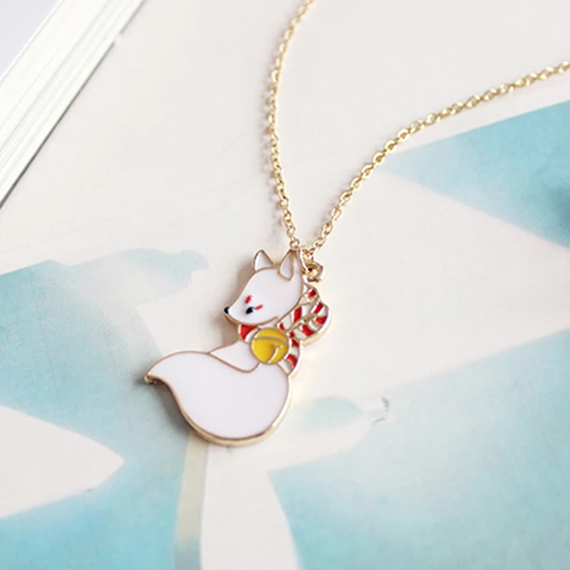 Женское Ожерелье модное эмалированное металлическое милое мультяшное кулон с