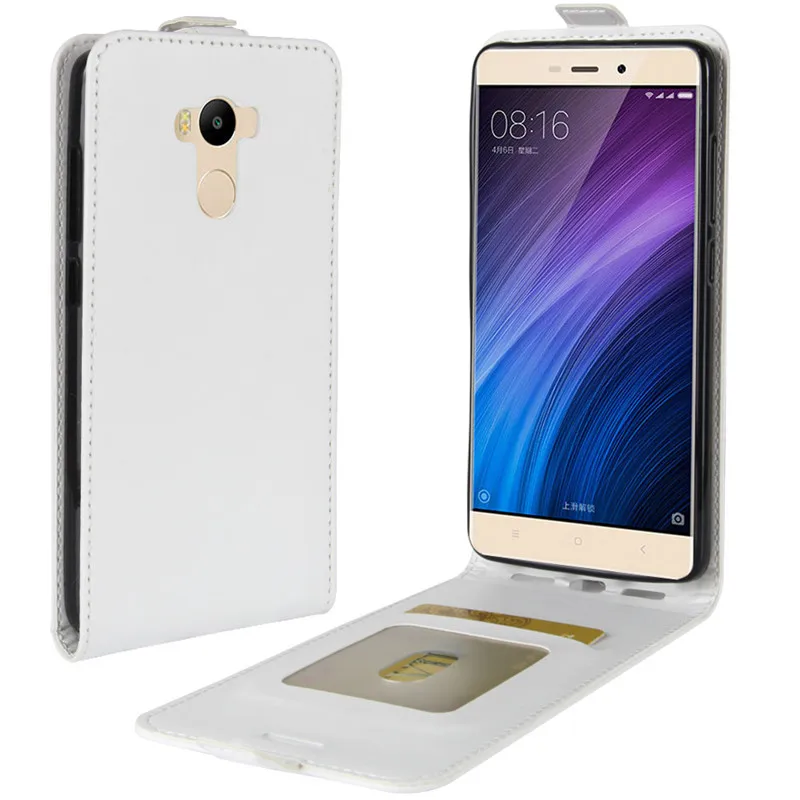 Luxury Vertical Flip Case Cover for Xiaomi Redmi 4 Pro Prime Coque Funda Capa Phone Cases PU Leather | Мобильные телефоны и