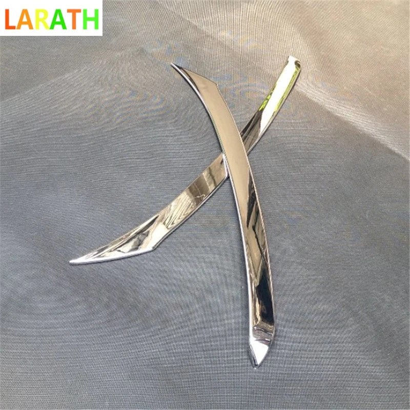 Накладки на передние фары для Nissan X Trail Rogue T32 2014 2015 2016|light trim|abs chromefor nissan x-trail |