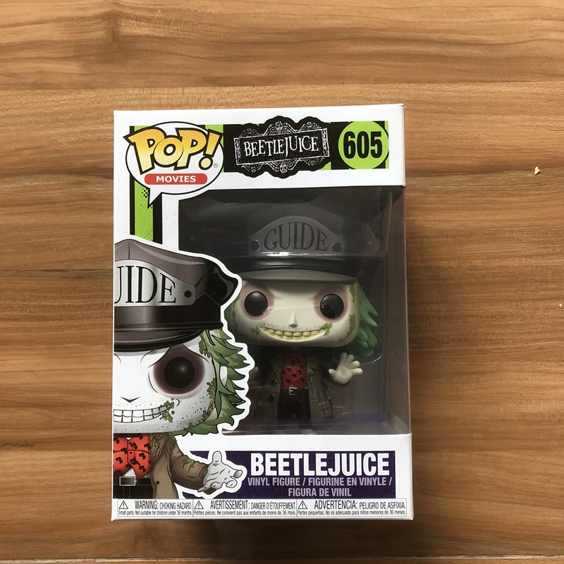 Эксклюзивный Funko pop официальный ужас: Beetlejuice шляпа виниловая Beetle juice фигурка Коллекционная модель игрушки с оригинальной коробкой