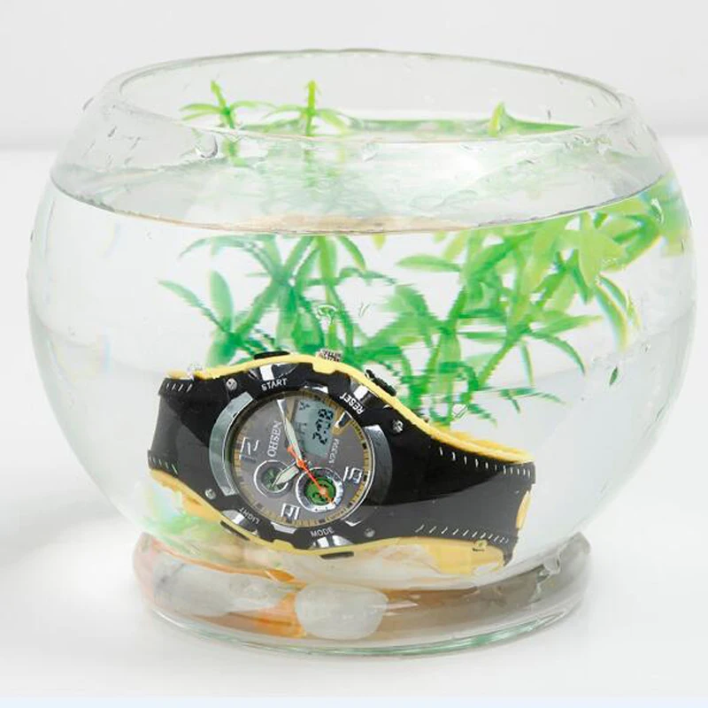 OHSEN брендовые модные резиновые часы для мужчин спортивные водонепроницаемые 30 м