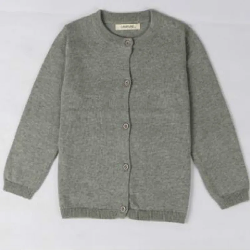Детский весенний вязаный кардиган куртка свитер для маленьких девочек детская