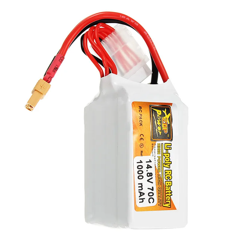Аккумуляторная батарея Lipo ZOP Power 14 8 V 1000mAh 70C 4S Battery XT30 Plug|4s lipo|zop powerlipo battery |