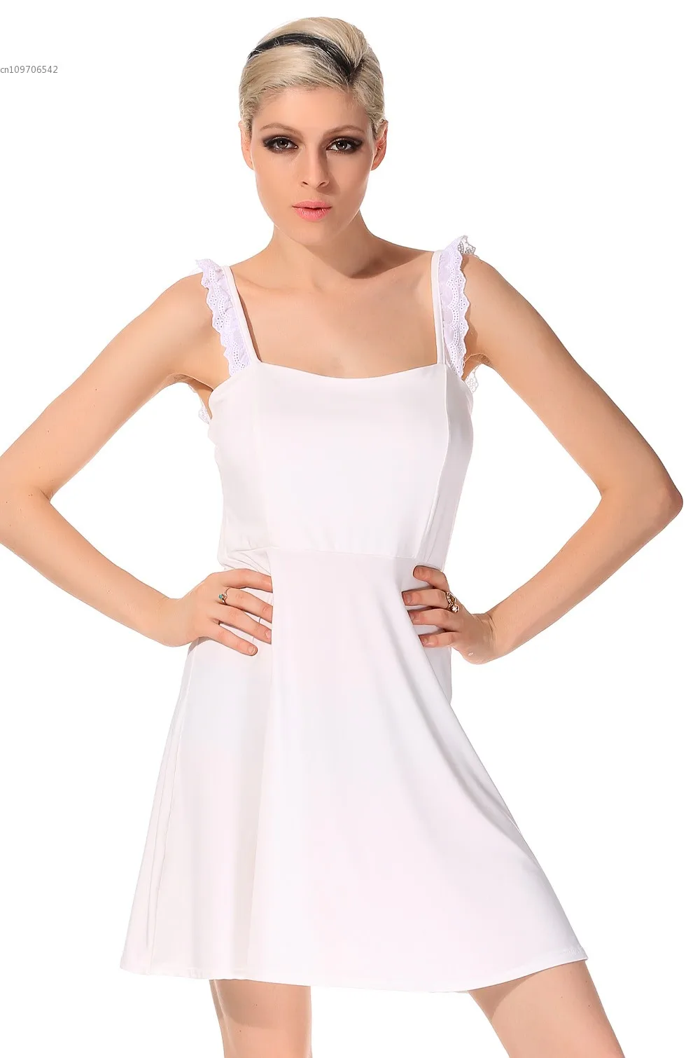 Лето Женщин Девушки Платье Милая Спинки Мини Hollow Шифоновое Пляж Сексуальные