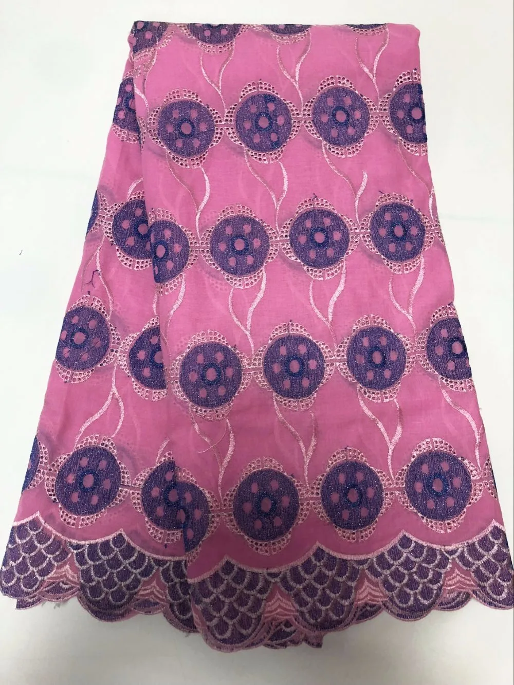 Newest Soft Swiss Voile Lace In Switzerland Latest Embroidered Eyelet African Nigerian Dry Fabric CH003 | Дом и сад
