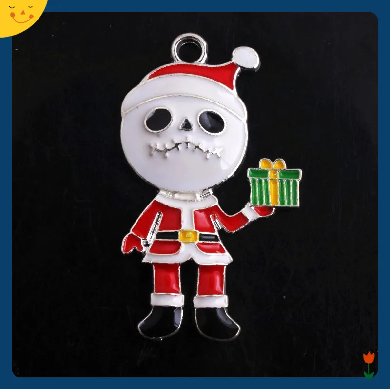 OYKZA рождественские персонажи отца эмалевые подвески из сплава для Хэллоуина