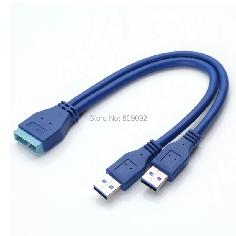 2 порта USB 3 0 A папа к 20 контактному разъему материнской платы|20 pin motherboard|cable adapter2 ports