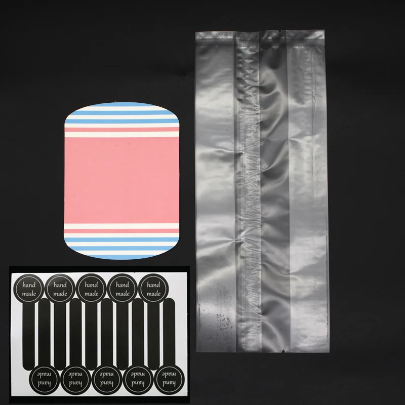 Pink And Frosted Bag LBSISI Life 100 шт пластиковые пакеты для печенья и конфет, свадебные украшения, вечерние подарочные пакеты для пекарни своими руками с наклейками - Цвет: Pink And Frosted Bag