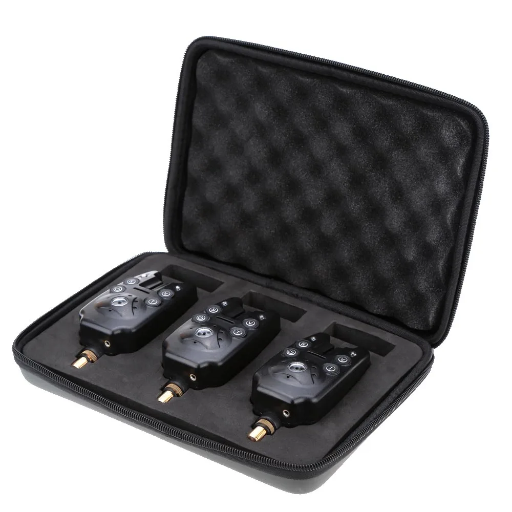 3 шт. синий светодиодный Беспроводной о месте клева рыбы сигнализации