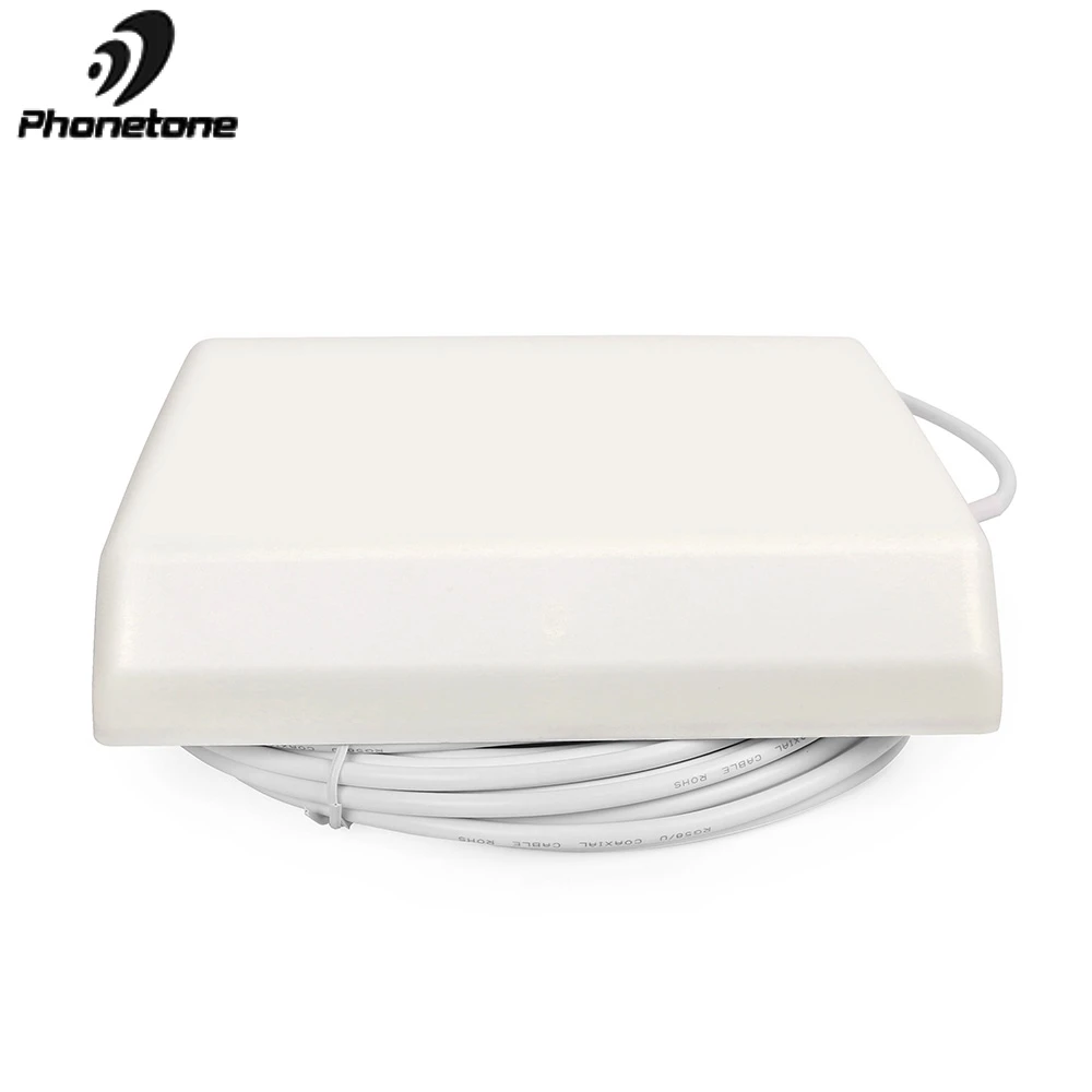 800-2500MHz 9dBi GSM 3G Lte inside high gain Antenna Indoor Directional Panel Antenna with 5m cable for Repeater Signal Booster