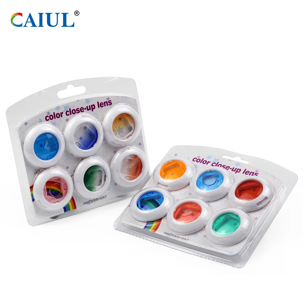 CAIUL ne'w Product Close-Up Lens Self-Portrait Mirror Colorful Filter Magic Lens Set For Fujifilm Instax Mini 8/8+/9 Film Camera