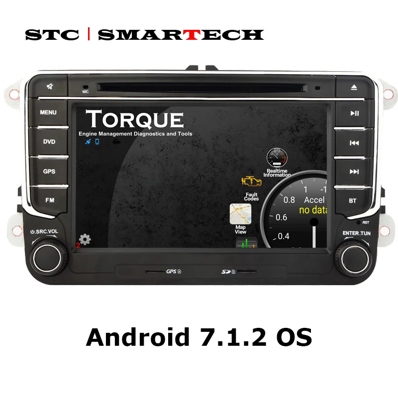 SMARTECH 2 Din Android 7 1 автомобильный DVD gps-навигатор для VW Volkswagen passat b6 golf 5 polo jetta Skoda ГБ ram 16