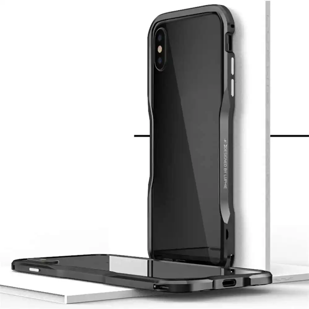 Оригинальный Роскошный Алюминий металла Рамки чехол для iPhone X телефон бампер