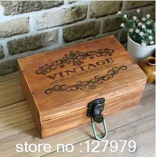 

storage box, retro jewelry box, to do the old wooden box with lock, secret, Wood case, boxes~