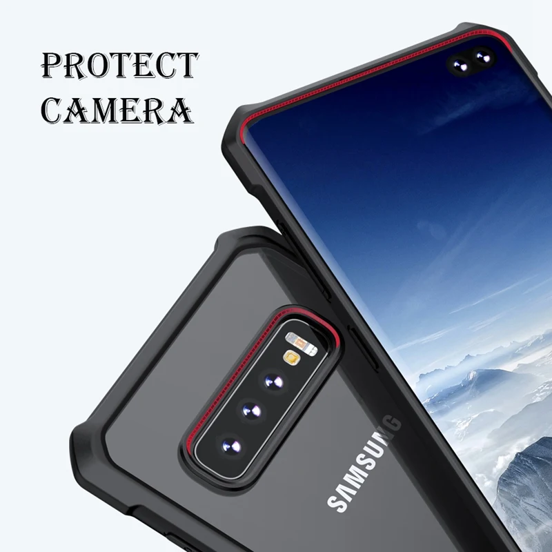 Ультра тонкий акрил чехол для samsung Galaxy S10e Дело Капа S8 S9 S10 плюс A7 2017 Примечание 8 9 A6