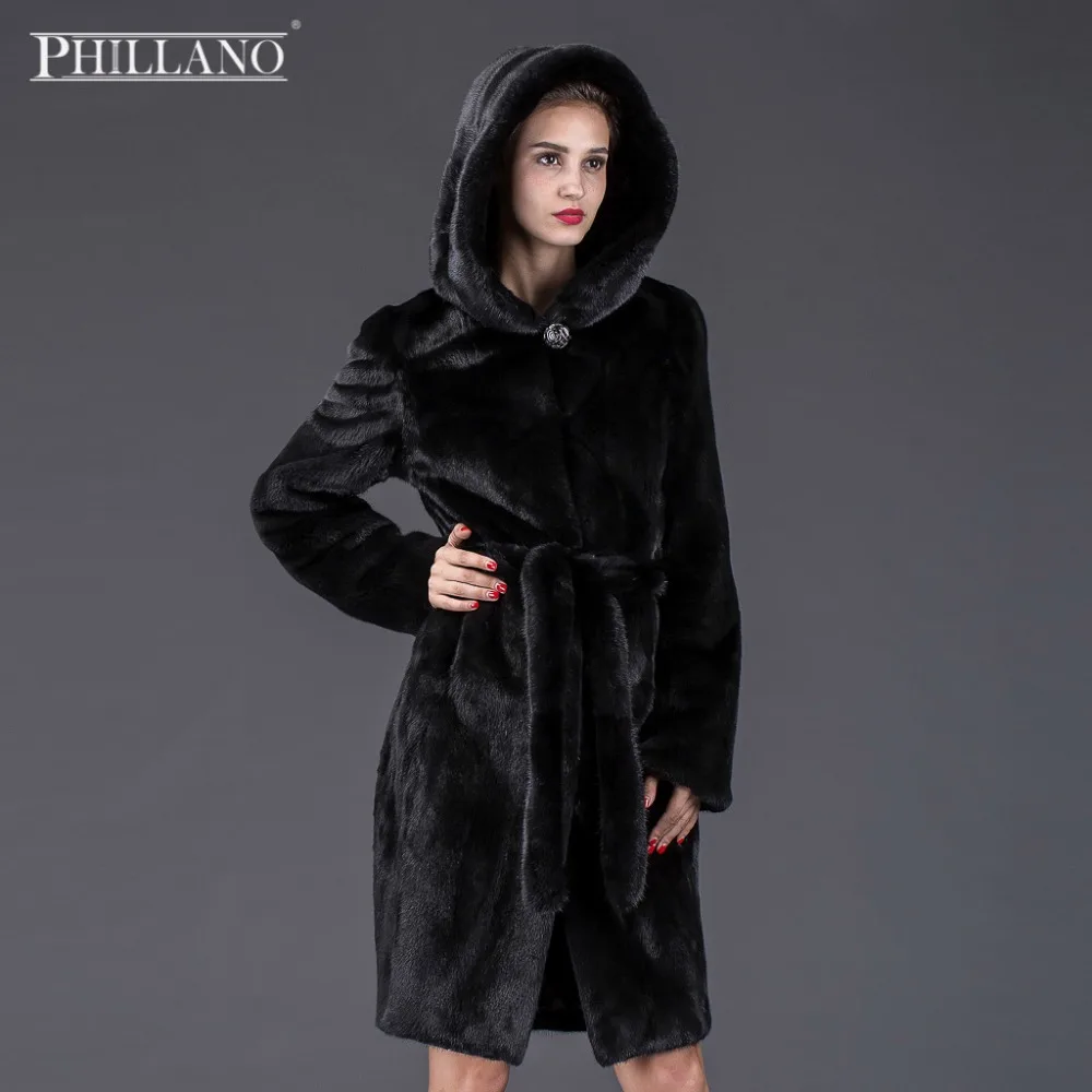 Продажа 2016 PHILLANO Шубы Из Натурального Меха Норки Скандинавия Дания Мех Зимнее