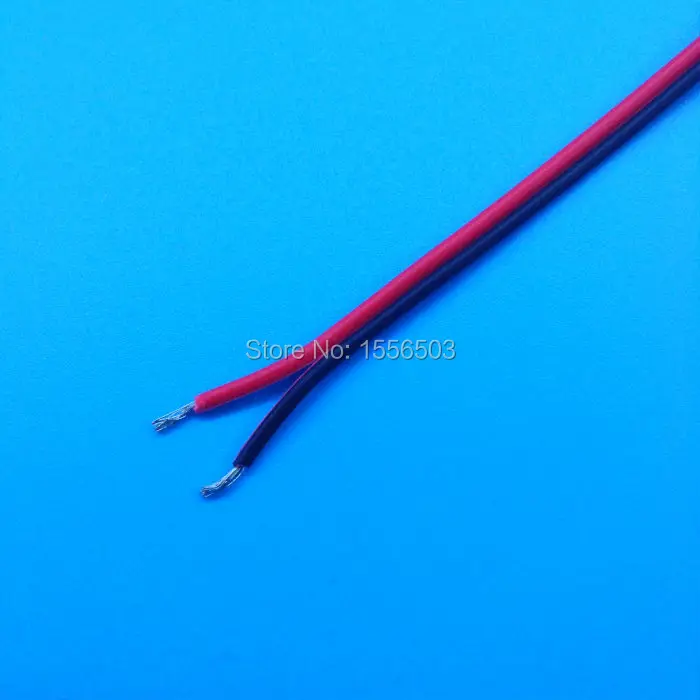 2-контактный изолированный ПВХ-кабель красный черный провод 2468 22AWG 10 м 50 100