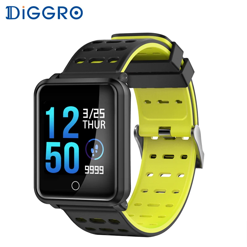 Diggro N88 F15 Смарт часы IP68 водонепроницаемый цветной экран монитор сердечного ритма кровяного давления сменный Браслет для Android IOS