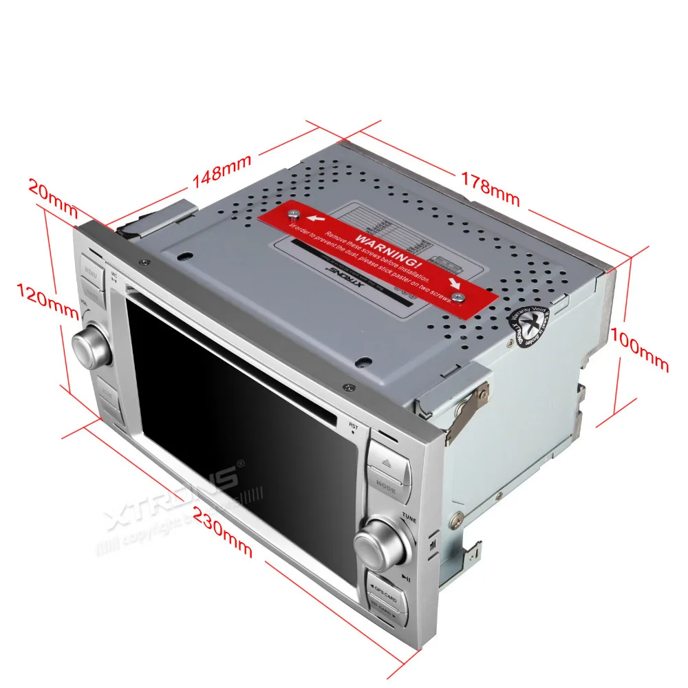 XTRONS 7 &quotHD сенсорный экран 2 din автомобильный DVD плеер радио GPS Навигация стерео для