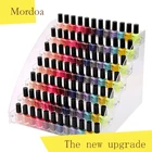 Акриловая коробка для макияжа Mordoa, органайзер для хранения лака для ногтей, 234567 слоев, стойка для ювелирных изделий