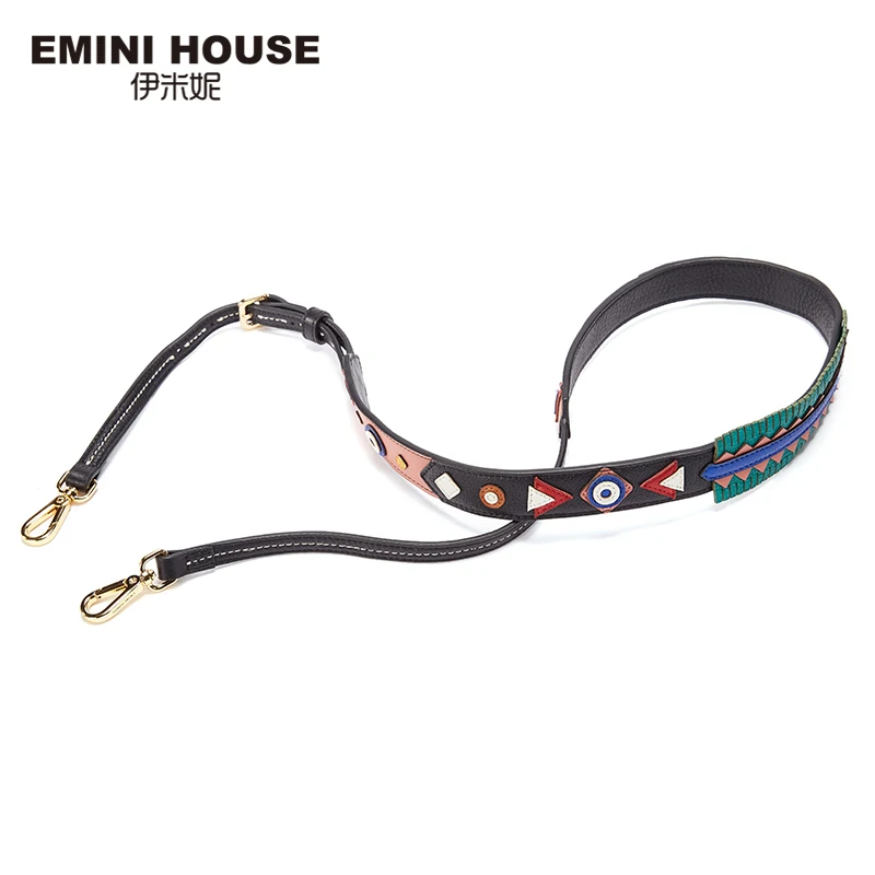 EMINI HOUSE Индийский стиль плечевой ремень оригинальный спилок женская сумка