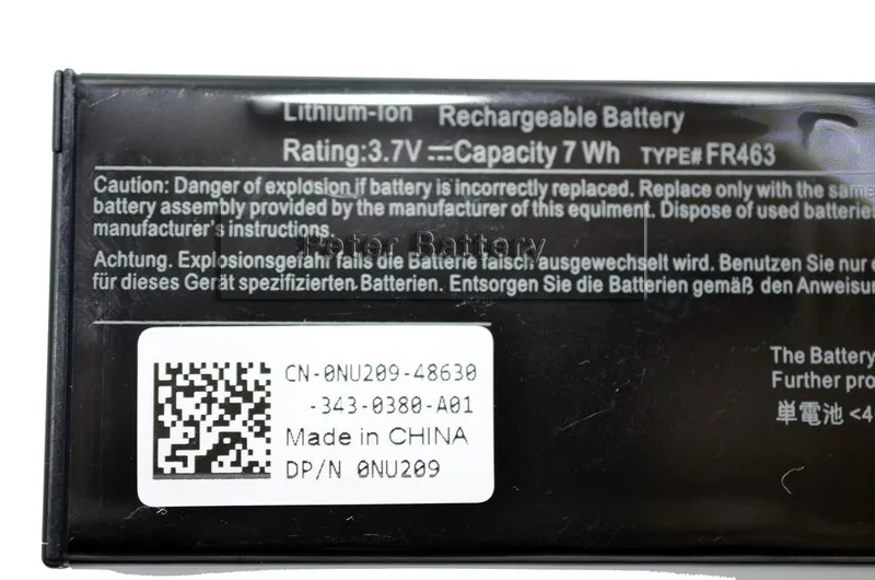 JIGU FR463 UF302 Оригинальный аккумулятор для ноутбука Dell PoweredgeT300 T610 R710 powerveld NX300 Precision