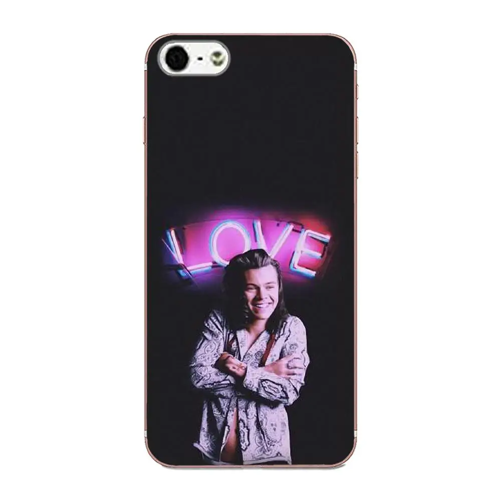 Мягкий с рисунком из ТПУ Capa One Direction Harry Styles для Apple iPhone X XS Max XR 4 4S 5 5C 5S SE 6 6S 7 8
