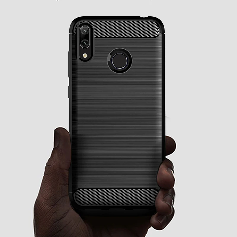 Для huawei Y7 2019 чехол Силиконовый прочный армированный Мягкий задняя крышка для Pro