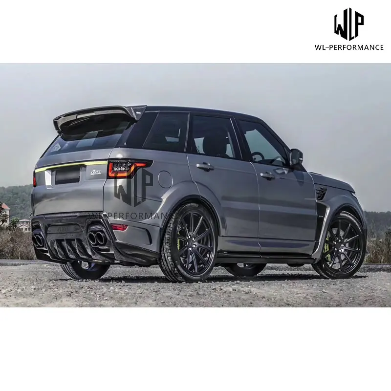 Высокое качество FRP/углеродное волокно материалы кузова Комплект для Land Rover Range Rover широкий кузов автомобиля Стайлинг