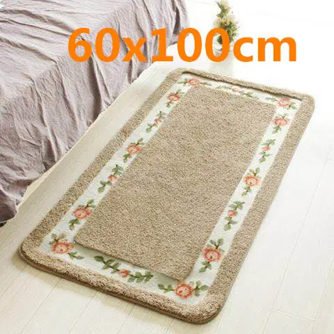 Camel 60x100cm Высокое качество, коврик для ванной, туалет, Нескользящие, водопоглощающие коврики для ног, коврики для кухни, ванной комнаты, 1 шт., напольные ковры для гостиной - Цвет: Camel 60x100cm