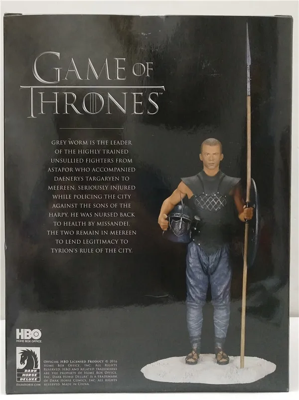 Kenny store Подлинная американская Оригинальная версия ПВХ GreyWorm DarkHorse Игра престолов