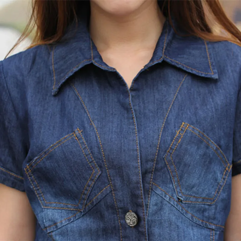 Лето 2016 джинсы платье привлекательная женщина свободного покроя тонкий Большой