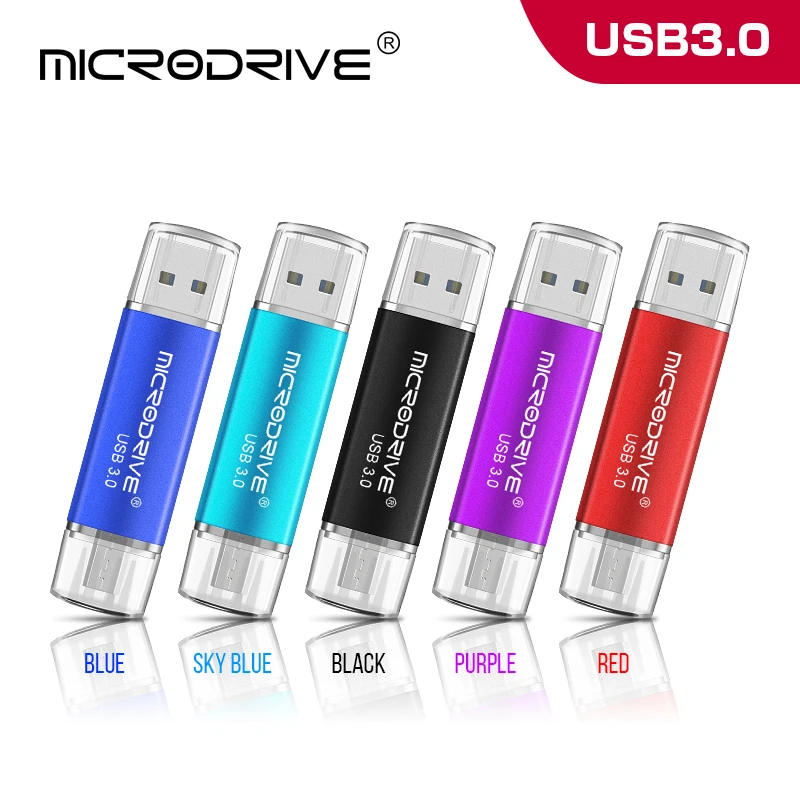 Полный объем Usb 3 0 OTG USB флэш накопитель для смартфонов/планшетов/ПК 16 ГБ 32 64 Гб 128
