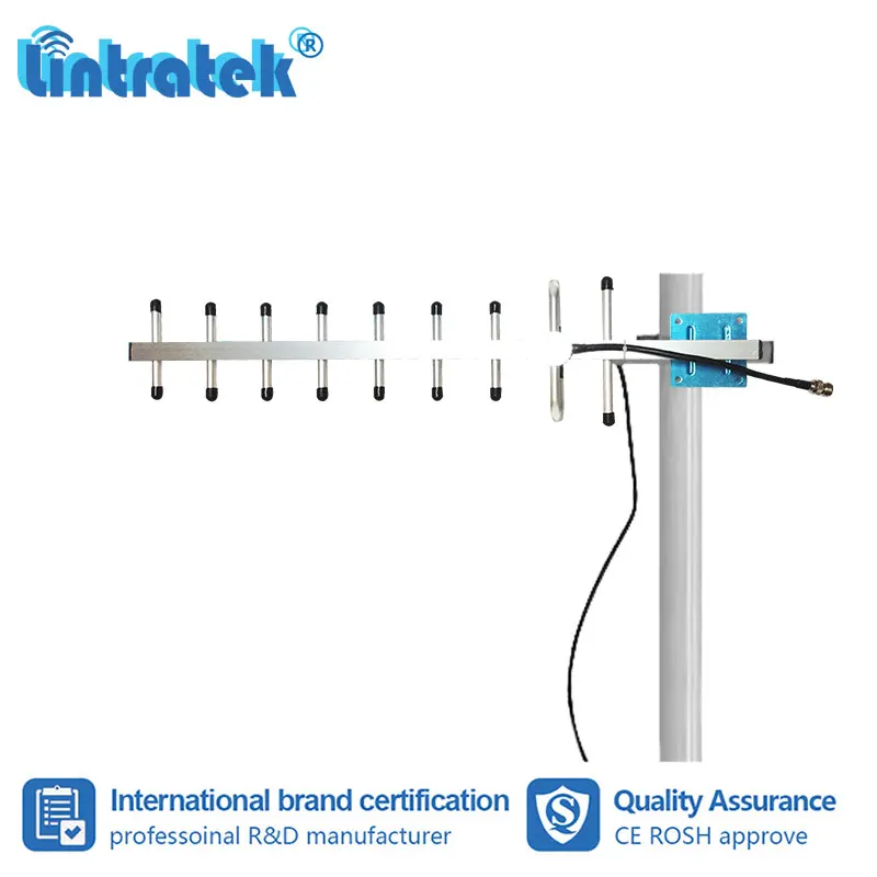Lintratek 13 дБ усиление 9 единиц Yagi антенна DCS GSM 2G 3G 4G наружная для сотового телефона