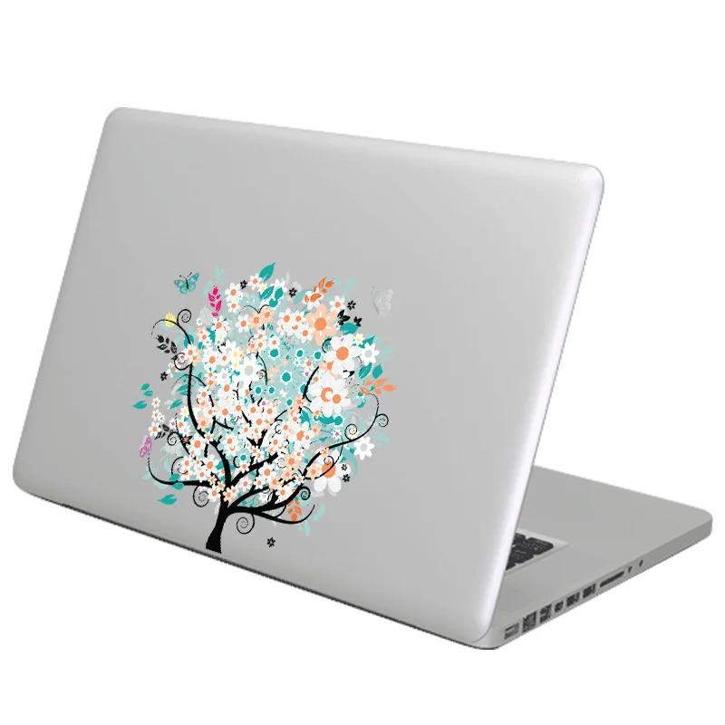 Цветок Дерево красочные наклейки для ноутбука Apple Macbook Наклейка Pro Air retina 11 12 13 14 15 дюймов hp Mac поверхность книга частичная кожа