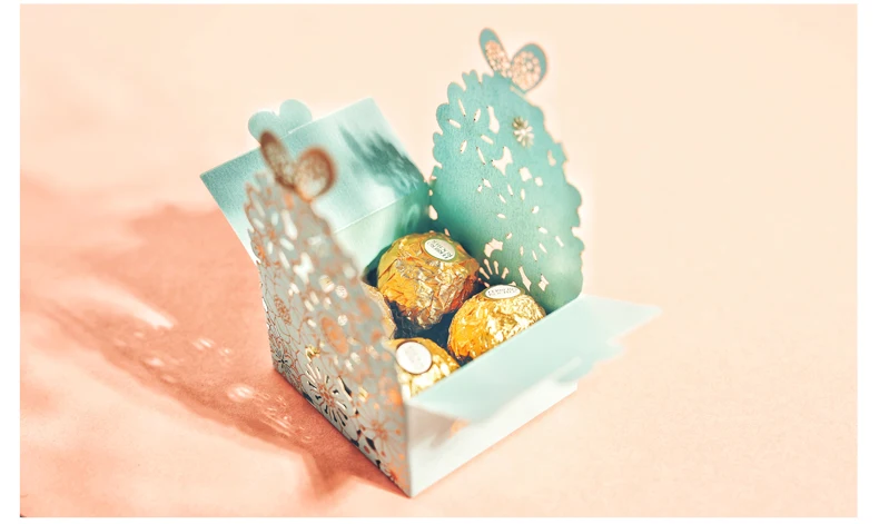 50 шт розовый/красный/Буле Baby Shower Candy Box Свадебные сувениры и подарки коробки