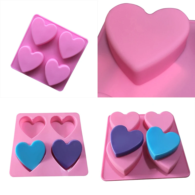DIY силиконовая форма для мыла ручной работы сердца тема формы торта украшения