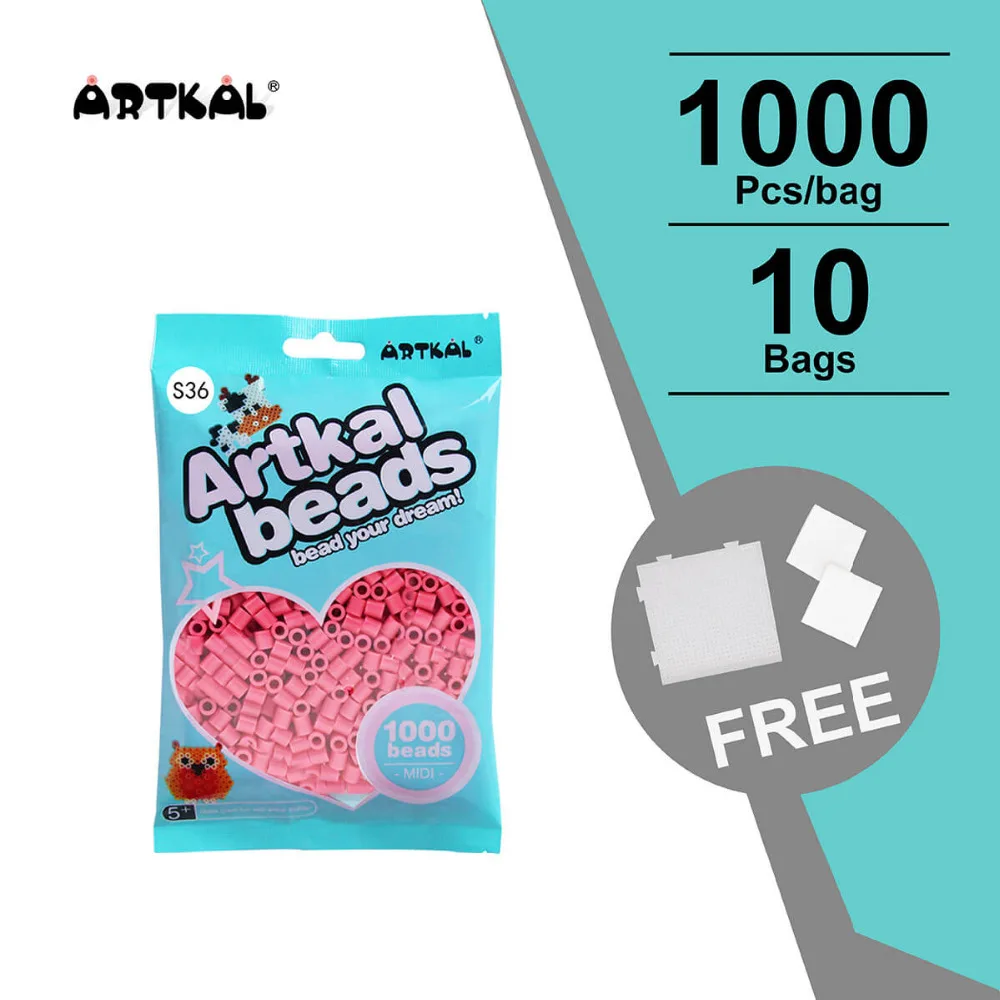 10 мешков S 5mm бисер artkal 1000 штук пакет perler железные бусины образовательные игрушки