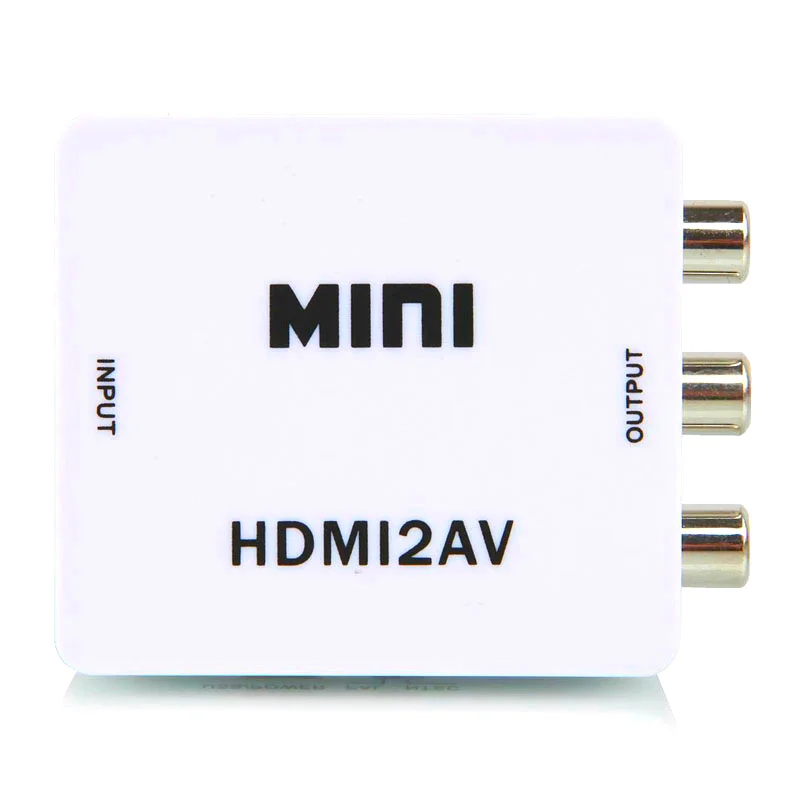 Effelon Мини HD Video Converter Box RCA cvsb L/R AV для HDMI конвертер адаптер 1080 P HDMI2AV NTSC pal выход К