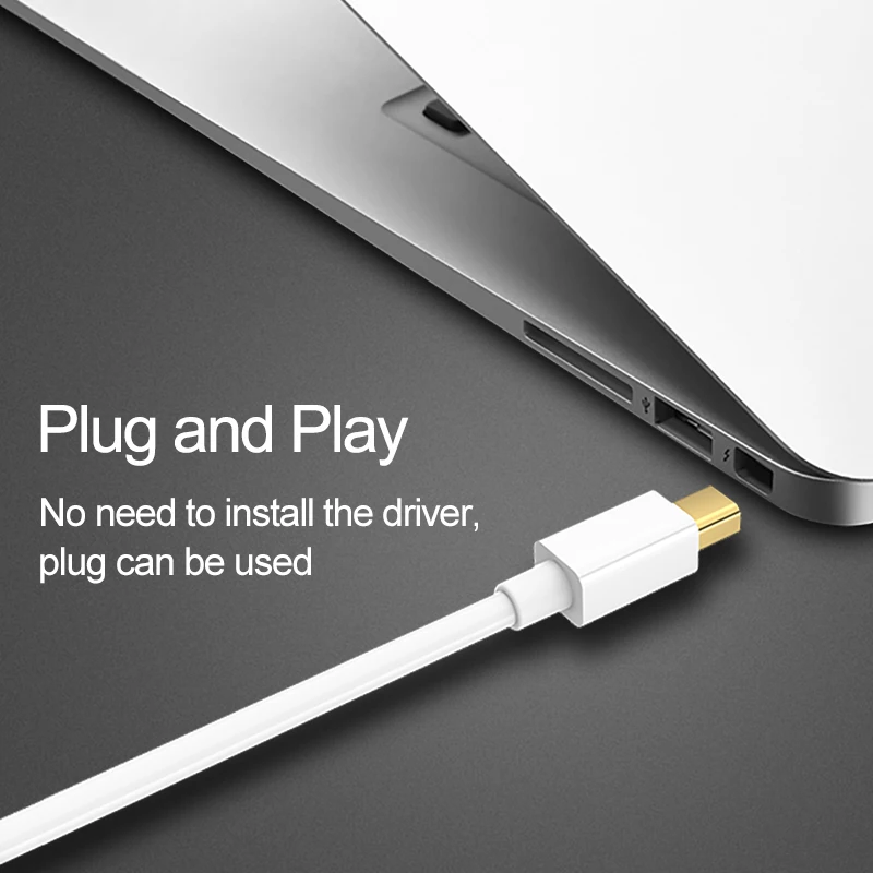 Biaze 4K MINI Displayport Адаптер DP к HDMI 1 8 M 3M Display Port конвертер для ноутбука проектор