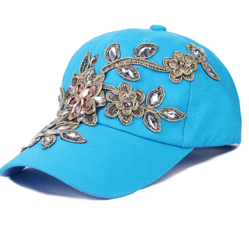 2019 модные бейсболки женские с цветочным узором Snapback шапки для женщин джинсовые