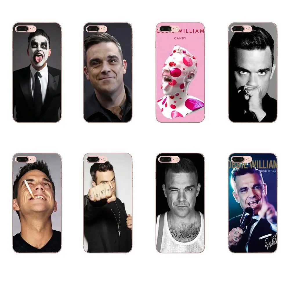 Мягкий термополиуретановый чехол Robbie Williams для Samsung Galaxy Note 5 8 9 S3 S4 S5 S6 S7 S8 S9 S10 mini Edge