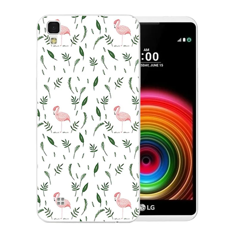 For LG X Power Phone Case Luxury Funda for K220ds K220y Ls755 Coque Flamingos Pattern Back Cover Lg Shell |