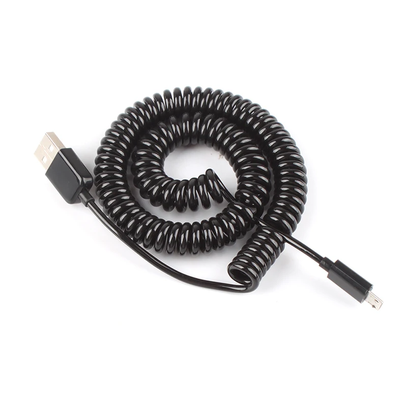 10 футов 3 м пружинный Спиральный USB 2 0 штекер к Micro 5 контактный кабель для