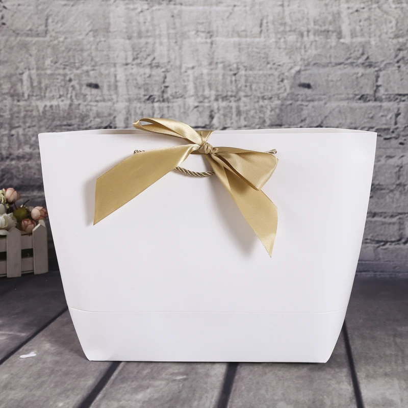 Подарочный пакет Золотая Подарочная коробка для одежды книг бумажная с золотой