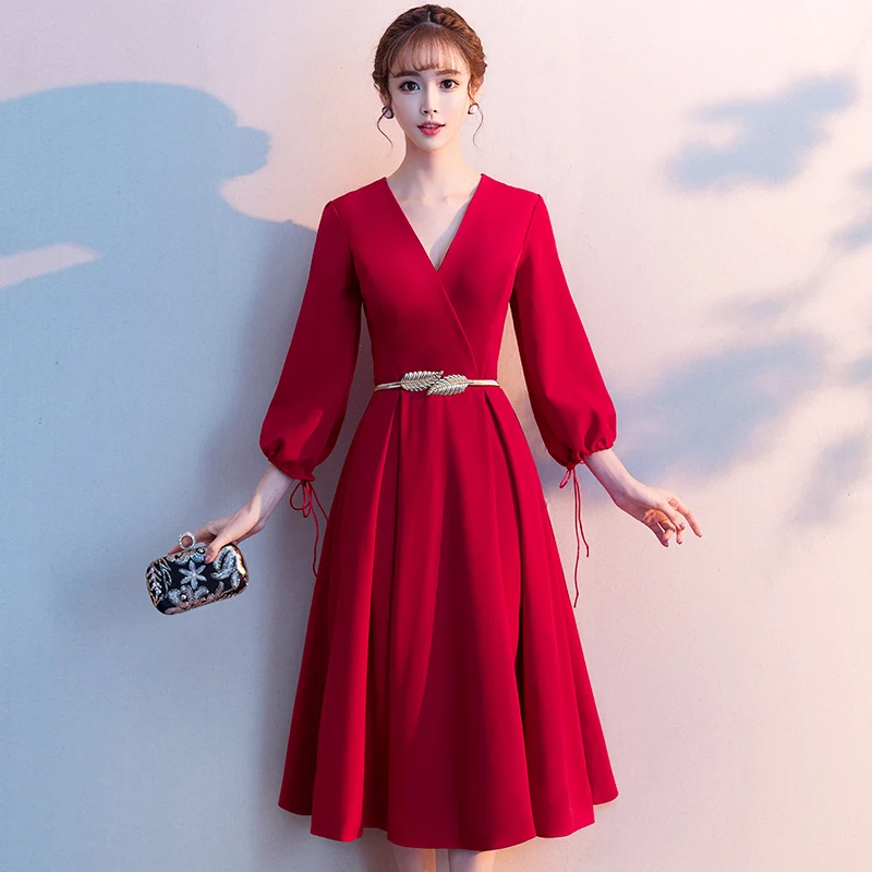 Robe De Soiree 2020 винно красные Новые Элегантные Длинные Формальные Вечерние платья а