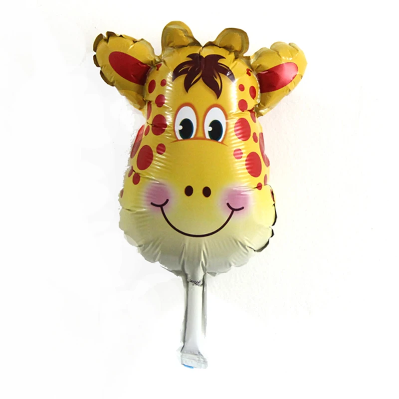 Шарик из фольги в форме головы животного мультфильма для дня рождения свадьбы